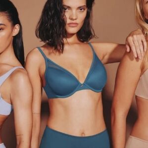 Thirdlove Lined Mesh Plunge Bra